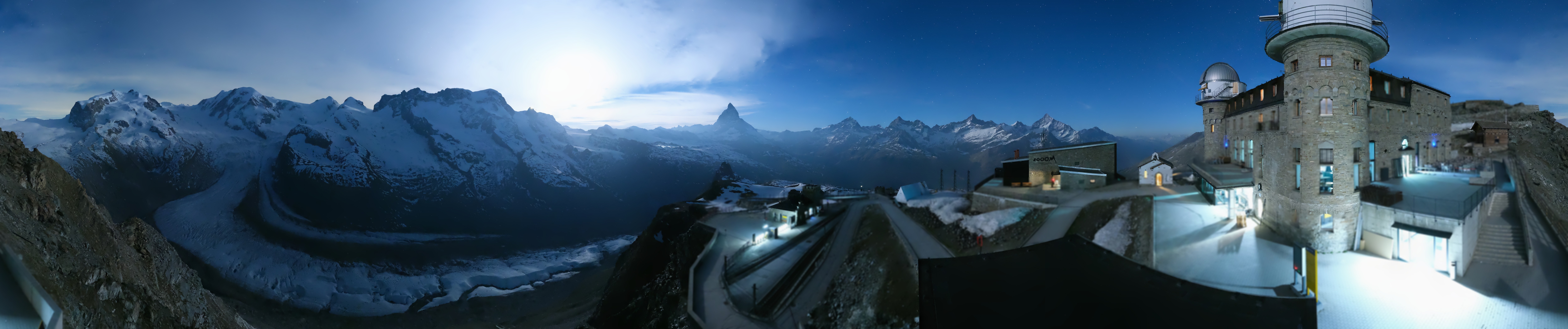 Archived image Webcam Gornergrat Kulm Zermatt