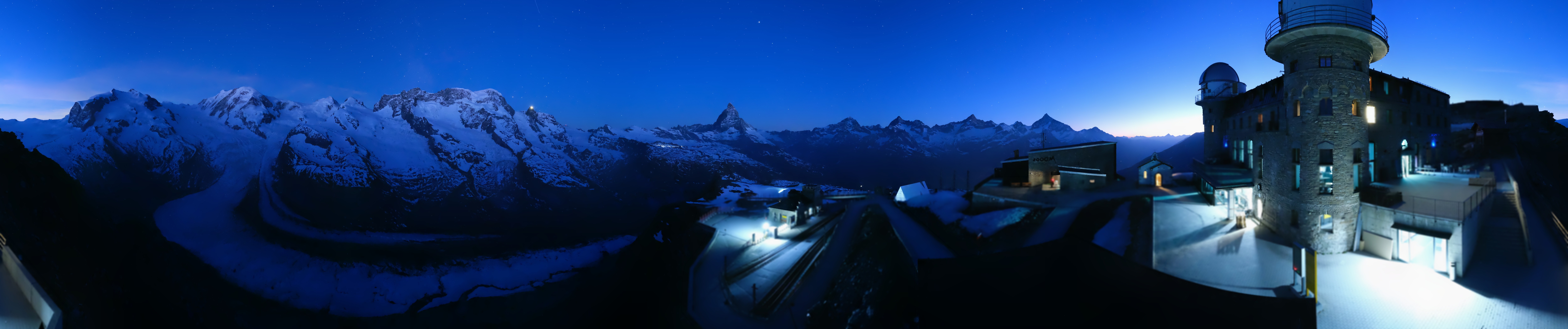 Archived image Webcam Gornergrat Kulm Zermatt