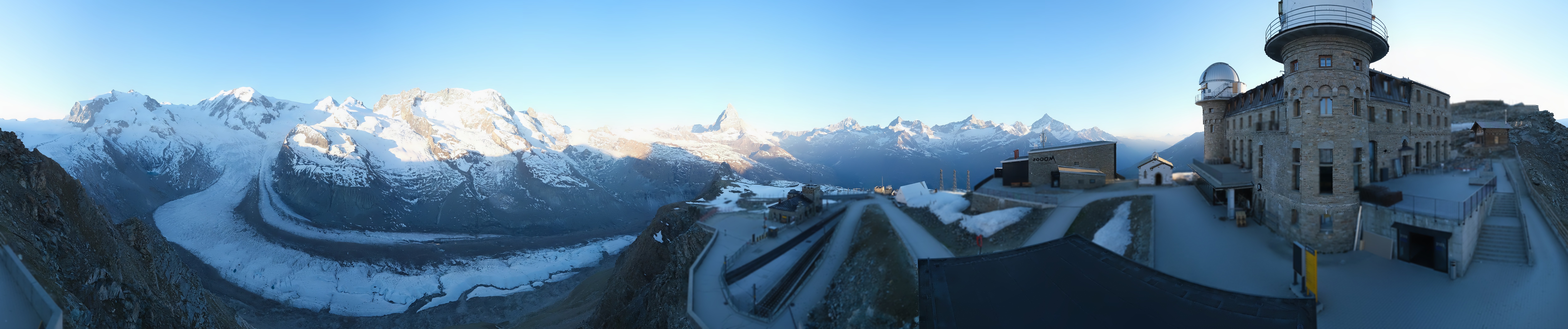 Archived image Webcam Gornergrat Kulm Zermatt