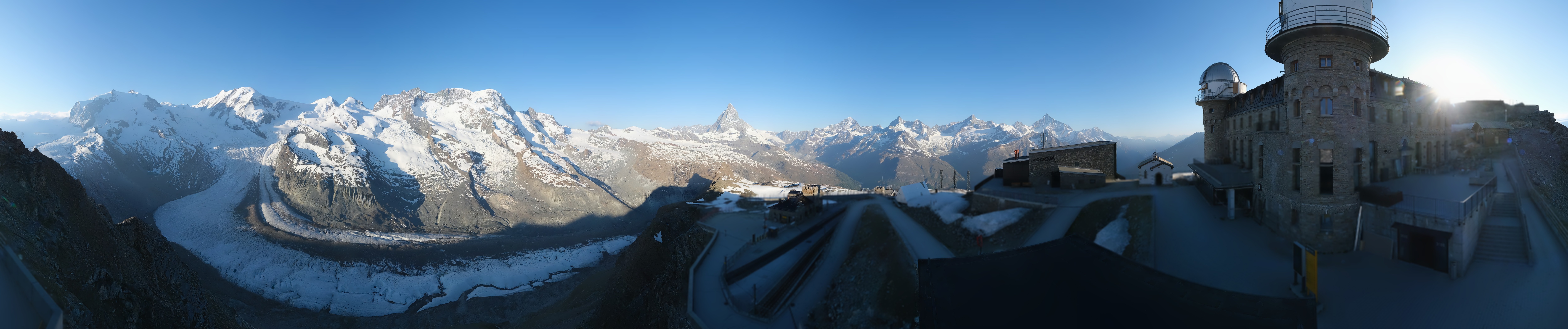 Archiv Foto Webcam Gornergrat Kulm Zermatt