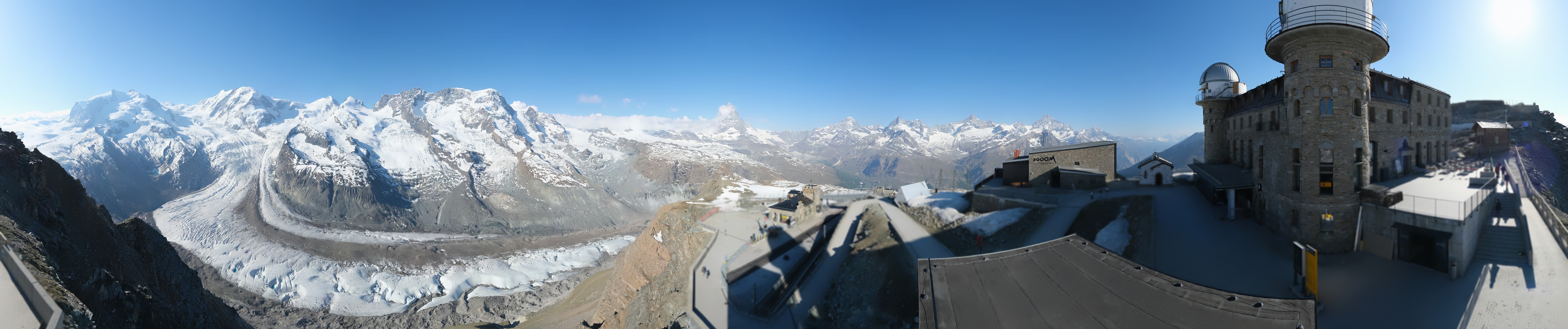 Archiv Foto Webcam Gornergrat Kulm Zermatt