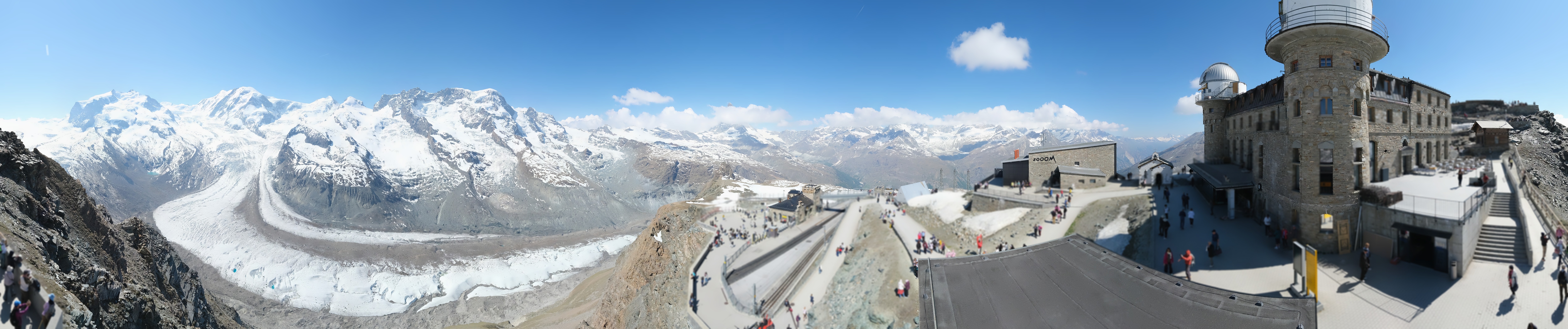 Archiv Foto Webcam Gornergrat Kulm Zermatt