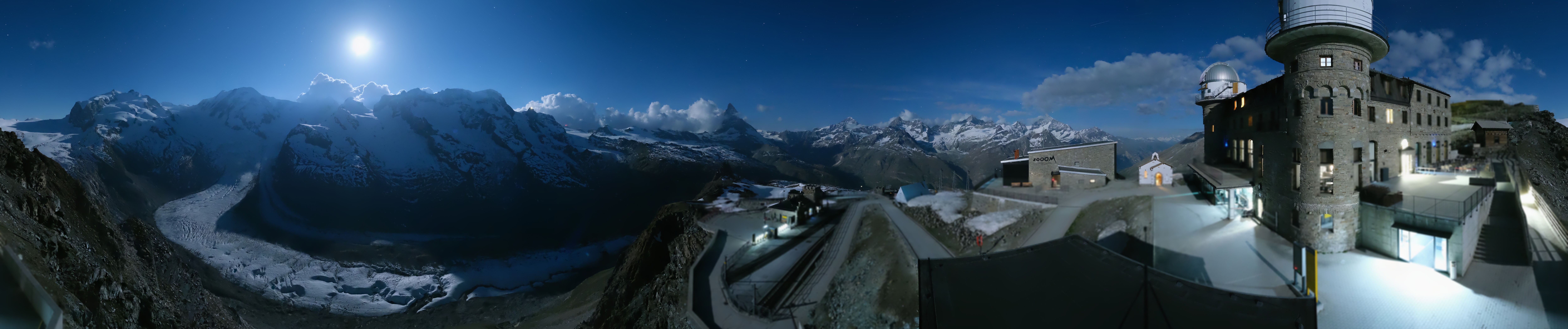 Archived image Webcam Gornergrat Kulm Zermatt