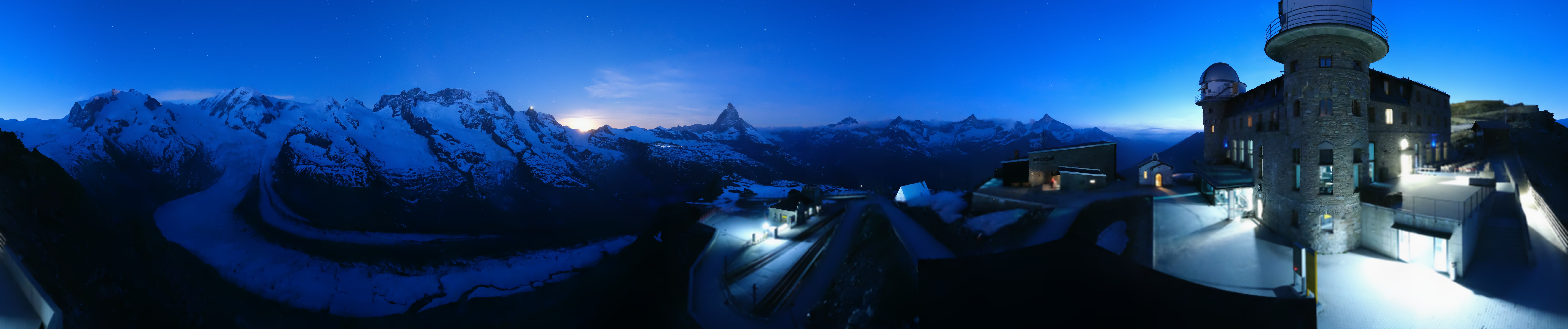 Archived image Webcam Gornergrat Kulm Zermatt