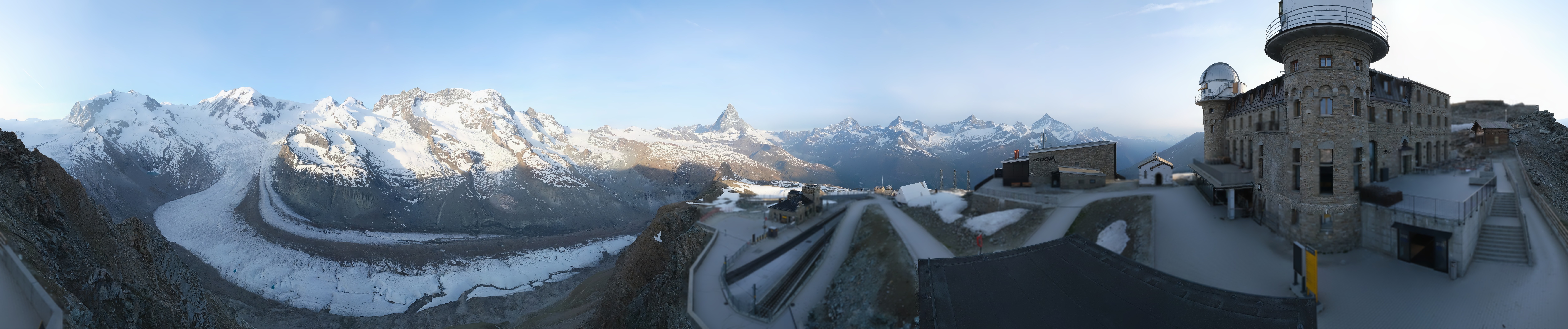 Archived image Webcam Gornergrat Kulm Zermatt