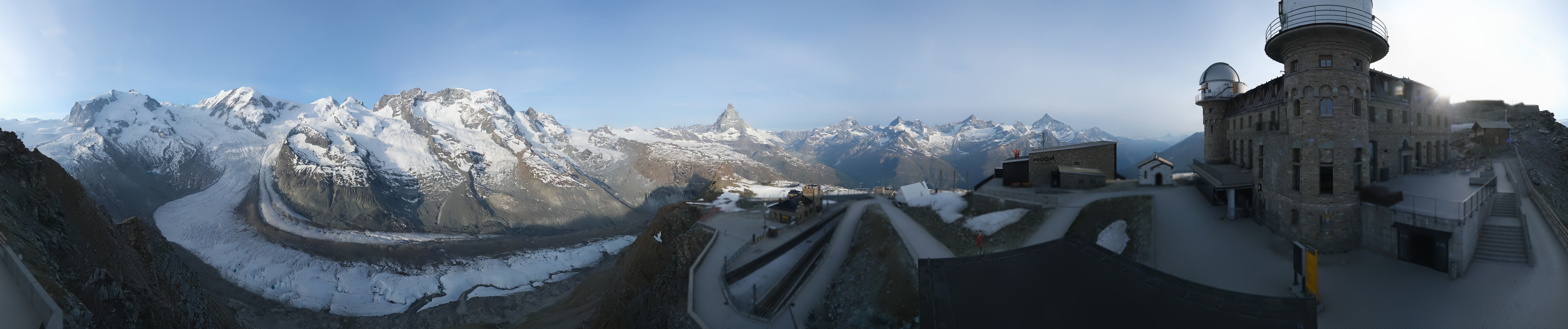 Archived image Webcam Gornergrat Kulm Zermatt