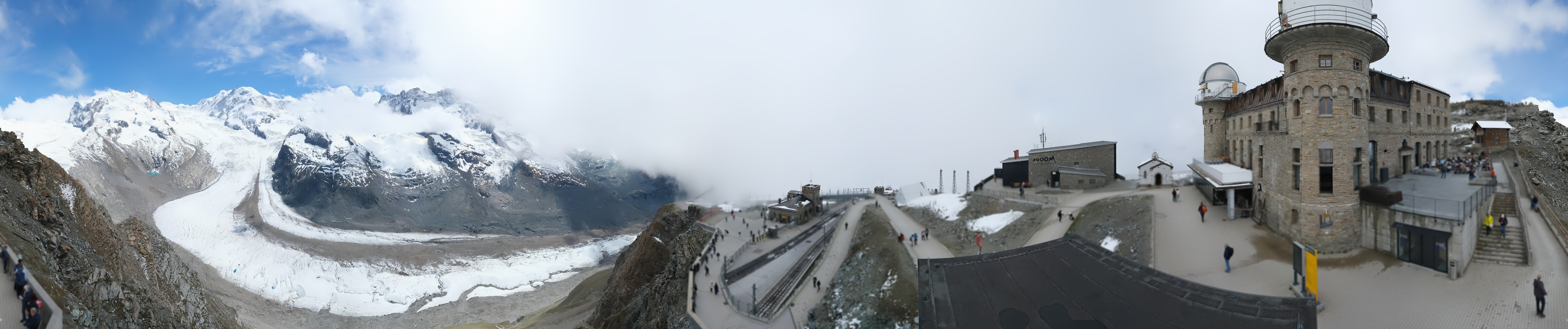Archiv Foto Webcam Gornergrat Kulm Zermatt