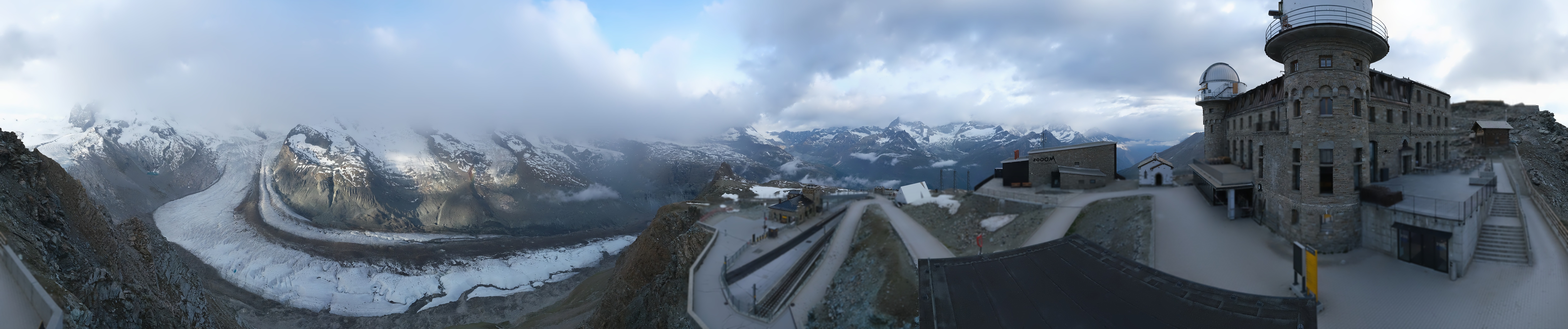 Archiv Foto Webcam Gornergrat Kulm Zermatt