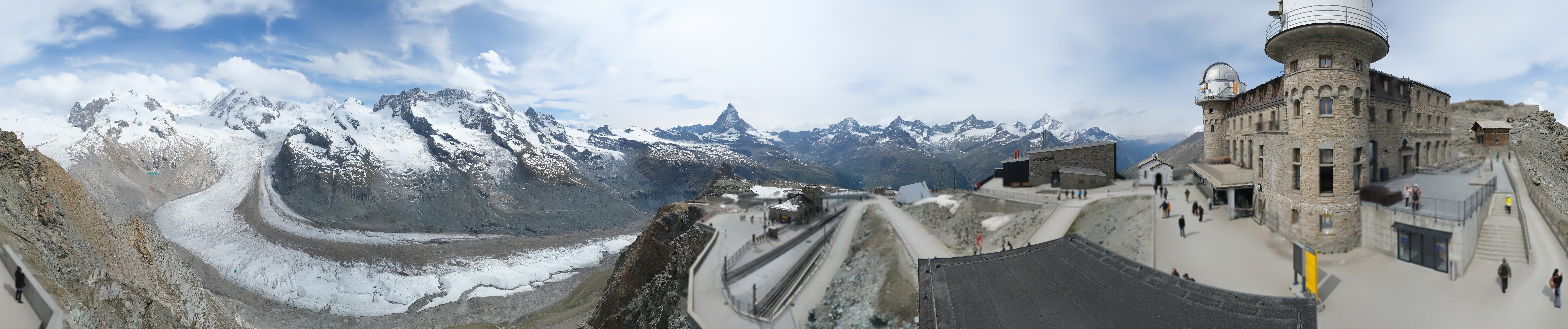 Archiv Foto Webcam Gornergrat Kulm Zermatt