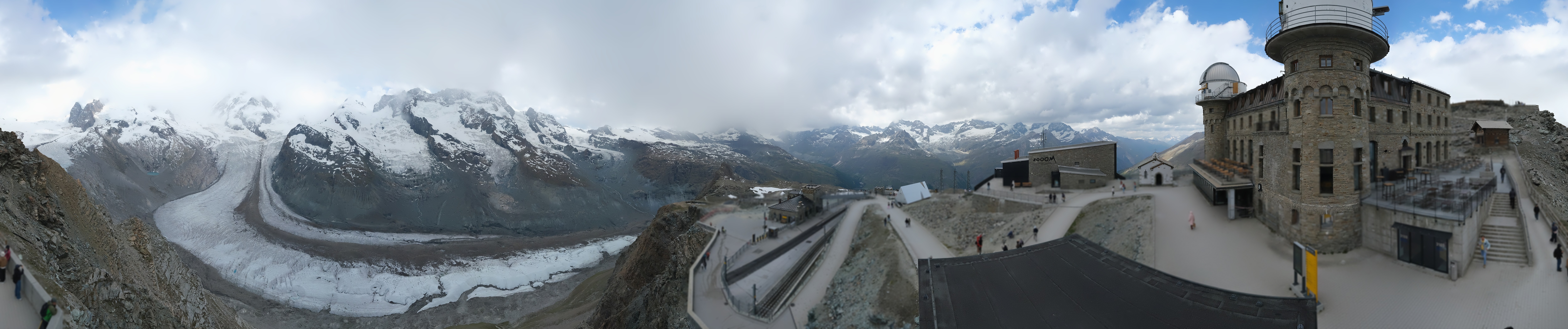 Archiv Foto Webcam Gornergrat Kulm Zermatt
