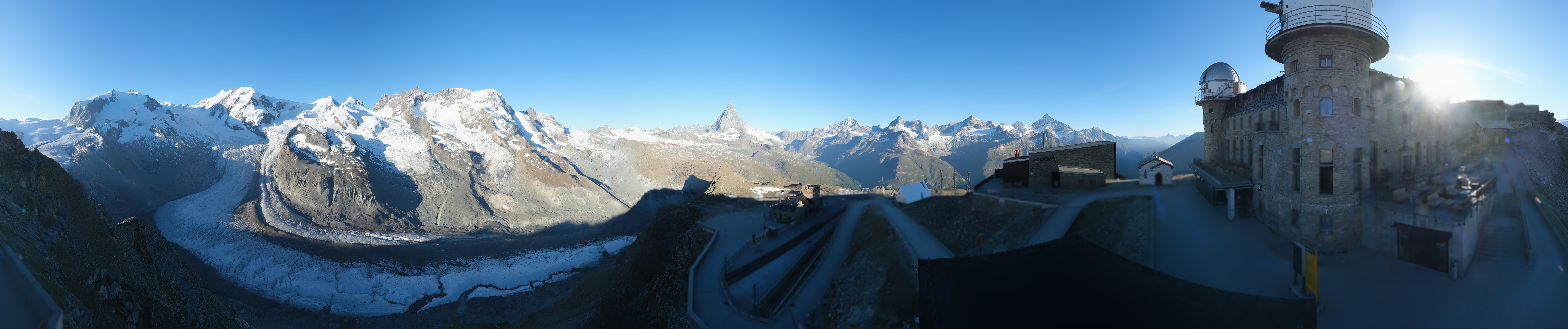 Archiv Foto Webcam Gornergrat Kulm Zermatt