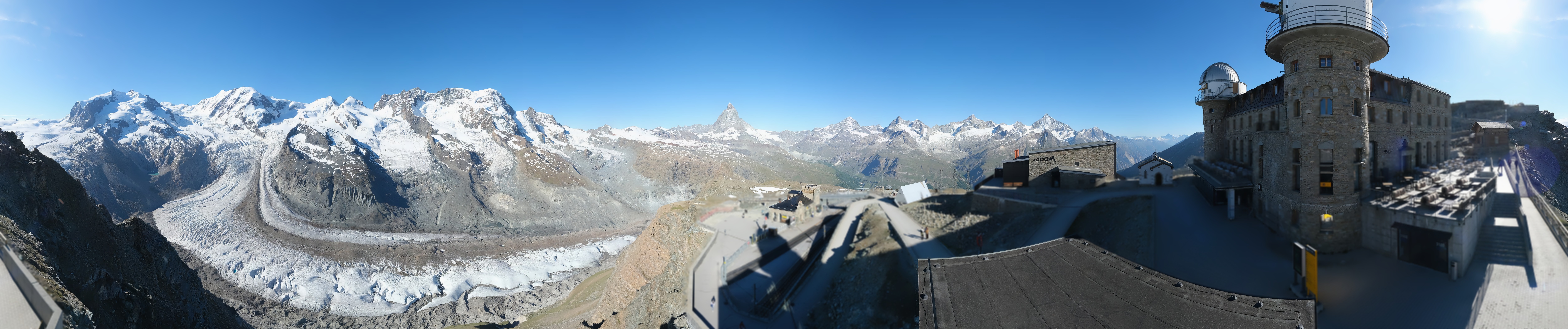 Archiv Foto Webcam Gornergrat Kulm Zermatt