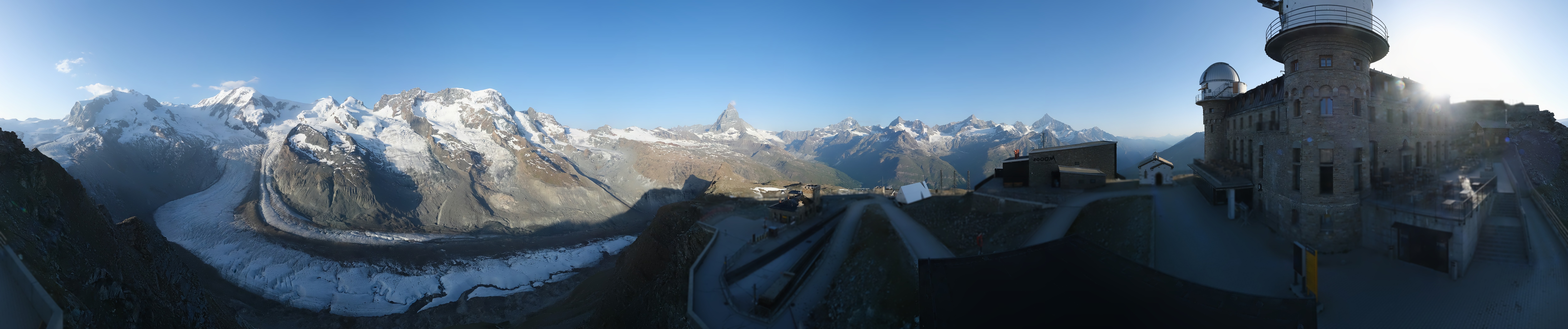 Archived image Webcam Gornergrat Kulm Zermatt