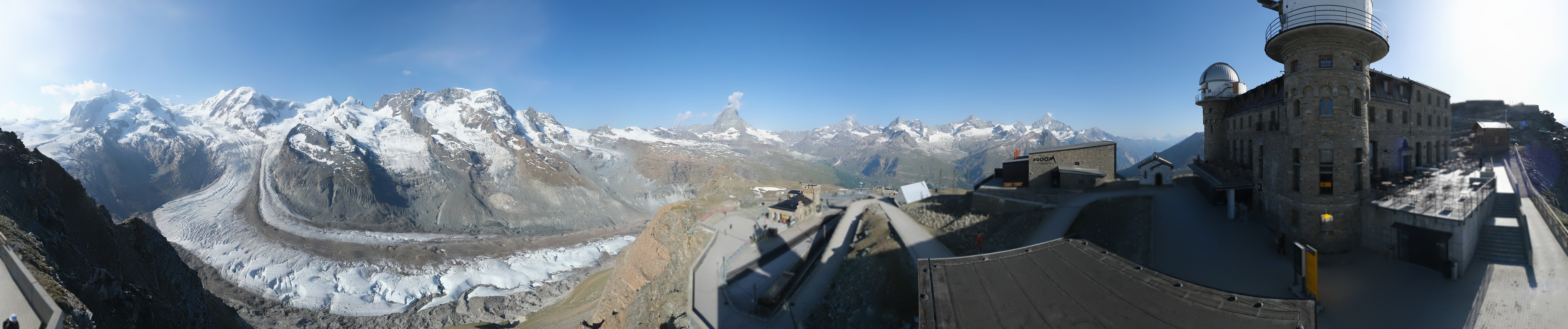 Archived image Webcam Gornergrat Kulm Zermatt