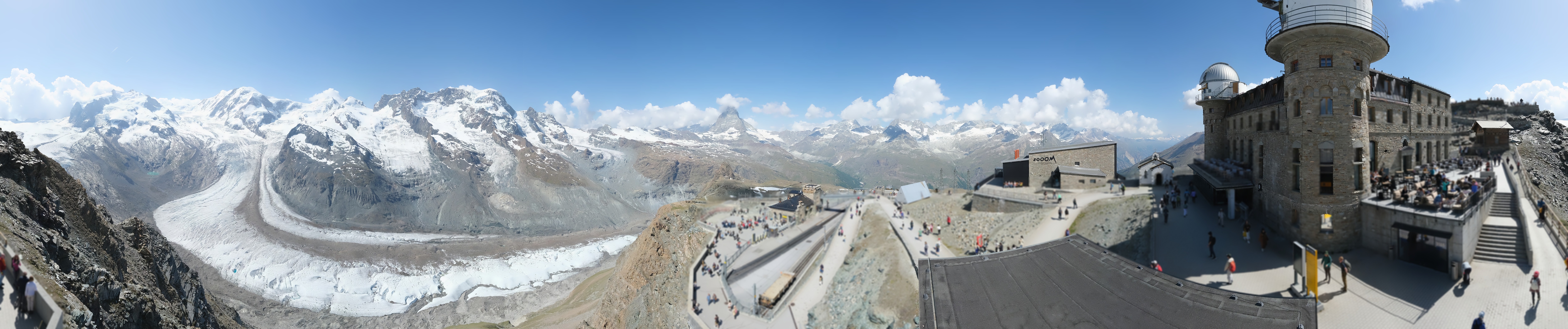 Archived image Webcam Gornergrat Kulm Zermatt
