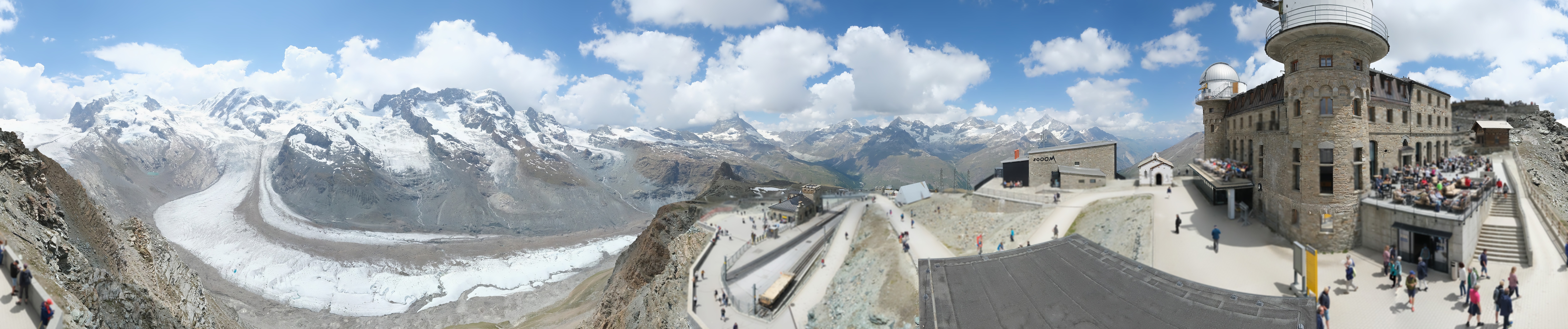 Archived image Webcam Gornergrat Kulm Zermatt