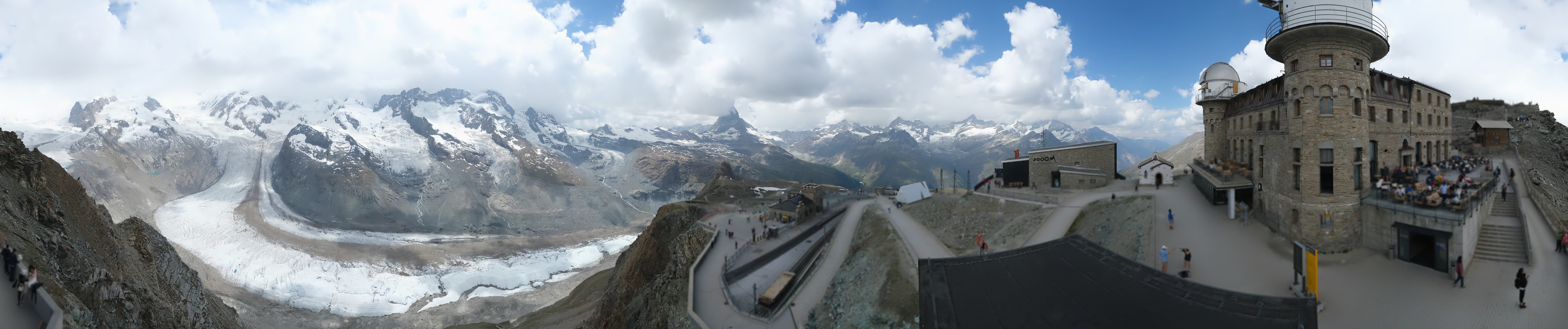 Archived image Webcam Gornergrat Kulm Zermatt
