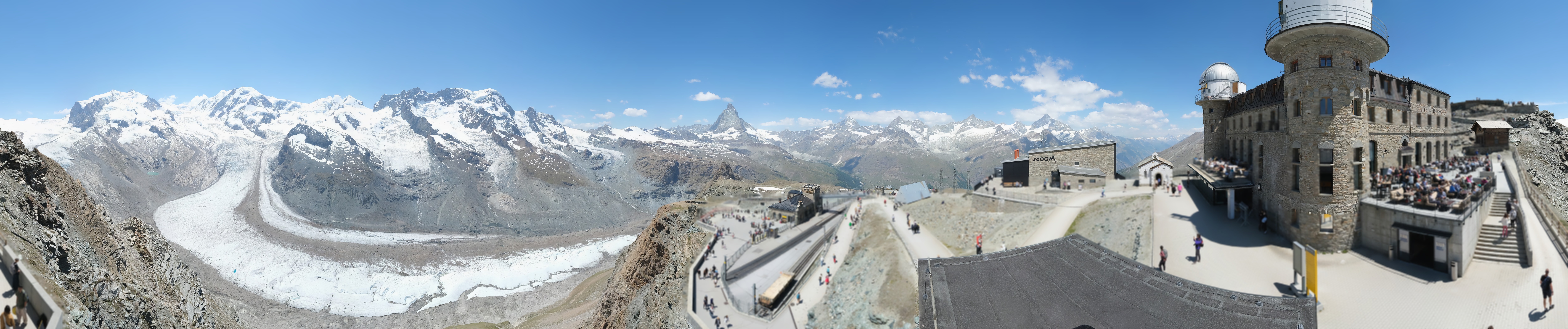 Archiv Foto Webcam Gornergrat Kulm Zermatt