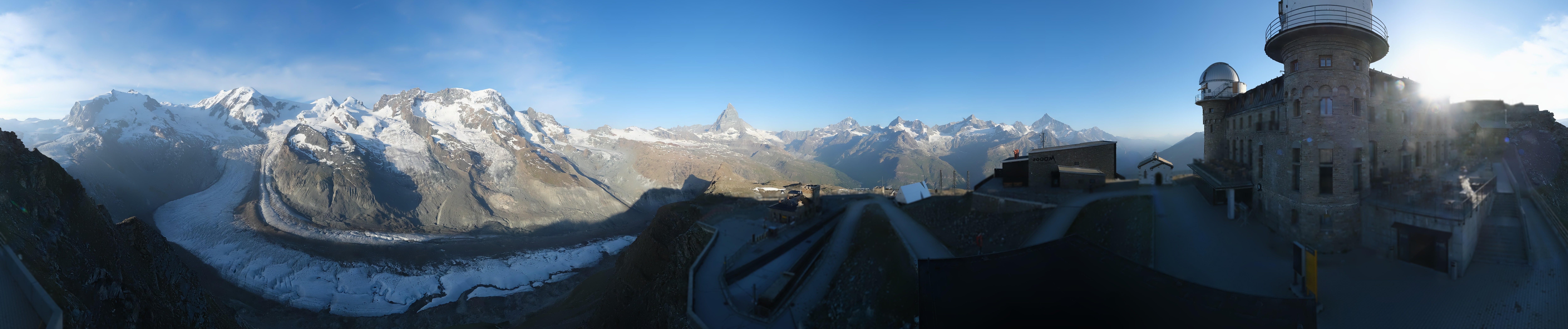 Archived image Webcam Gornergrat Kulm Zermatt