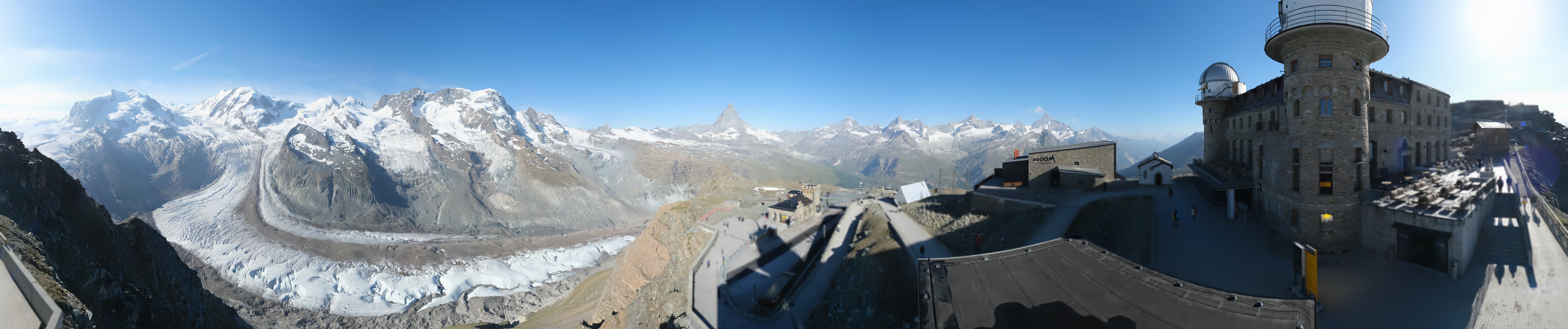 Archived image Webcam Gornergrat Kulm Zermatt