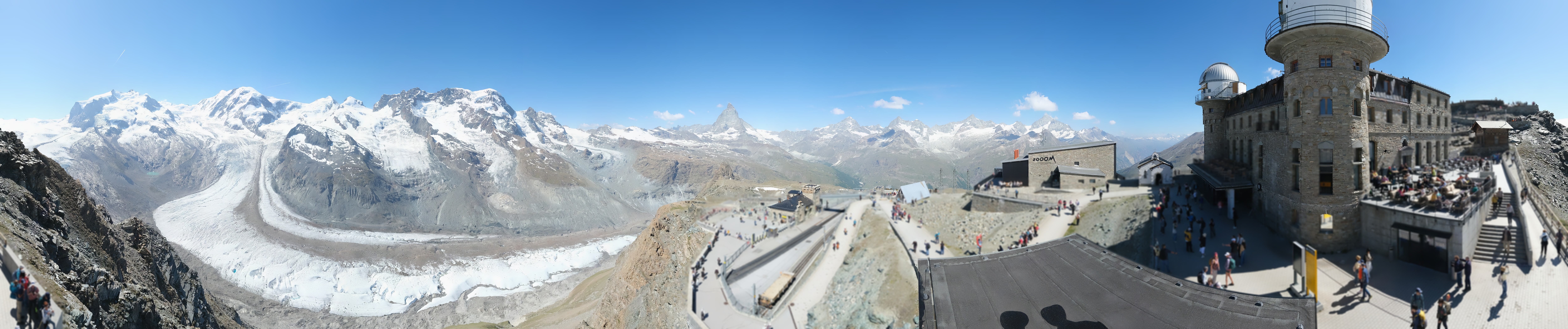 Archived image Webcam Gornergrat Kulm Zermatt