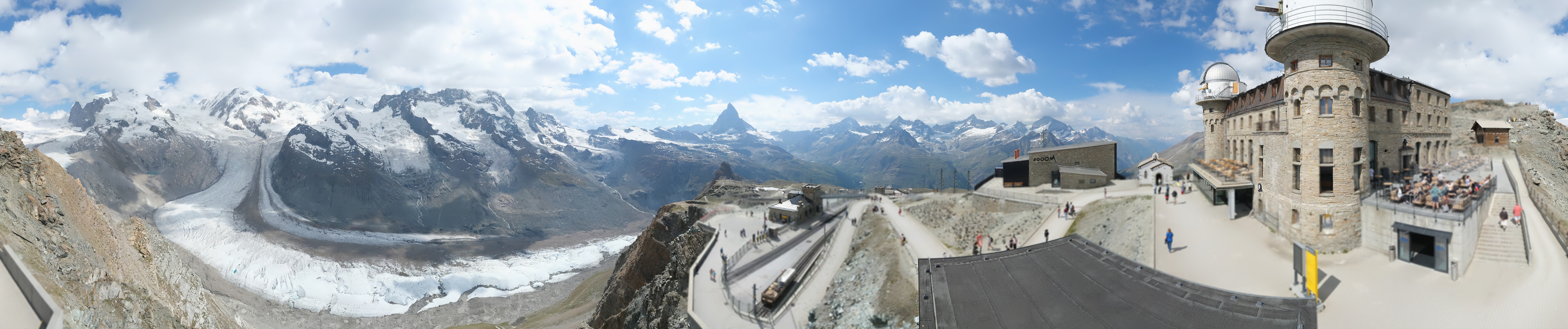 Archiv Foto Webcam Gornergrat Kulm Zermatt
