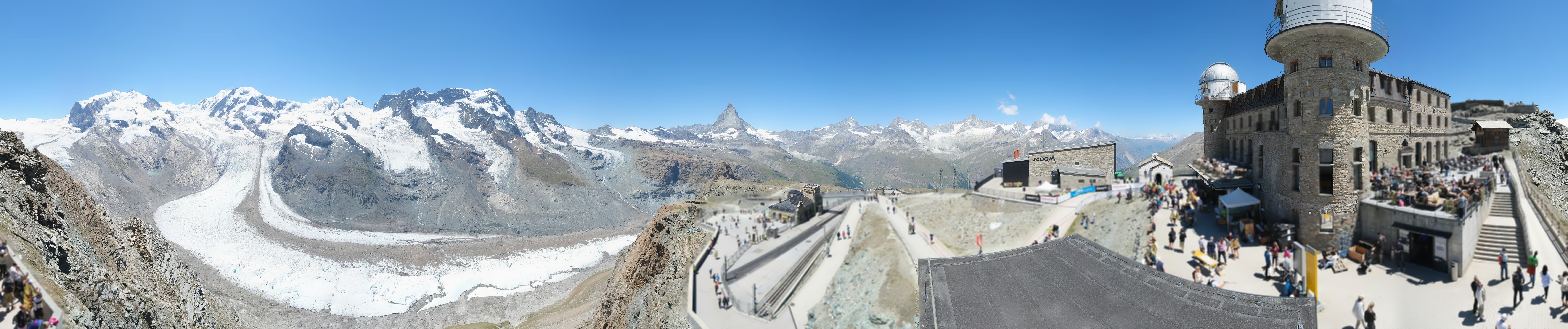 Archiv Foto Webcam Gornergrat Kulm Zermatt