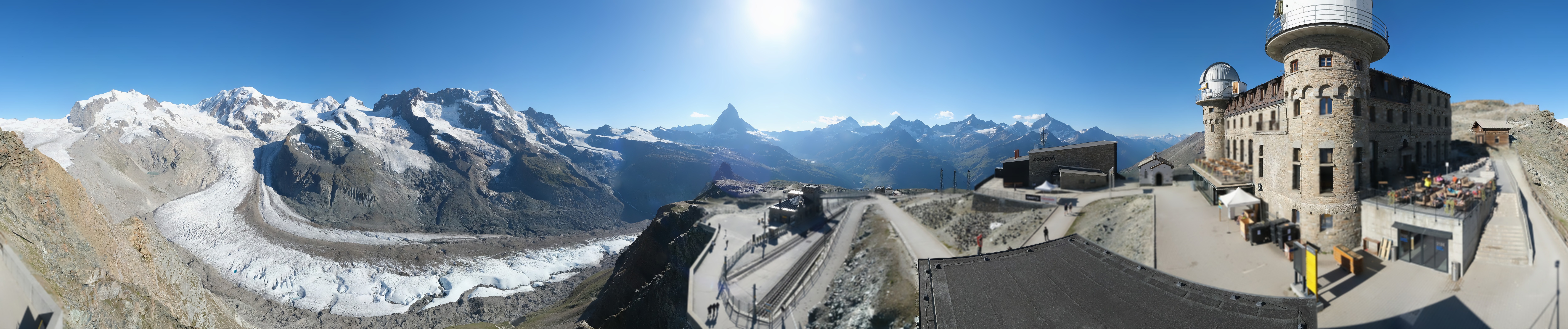 Archiv Foto Webcam Gornergrat Kulm Zermatt