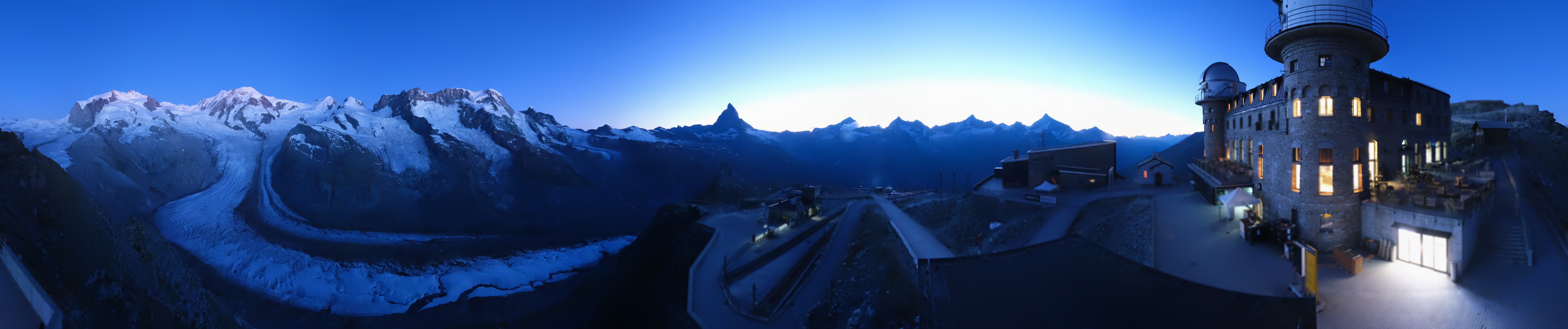 Archived image Webcam Gornergrat Kulm Zermatt