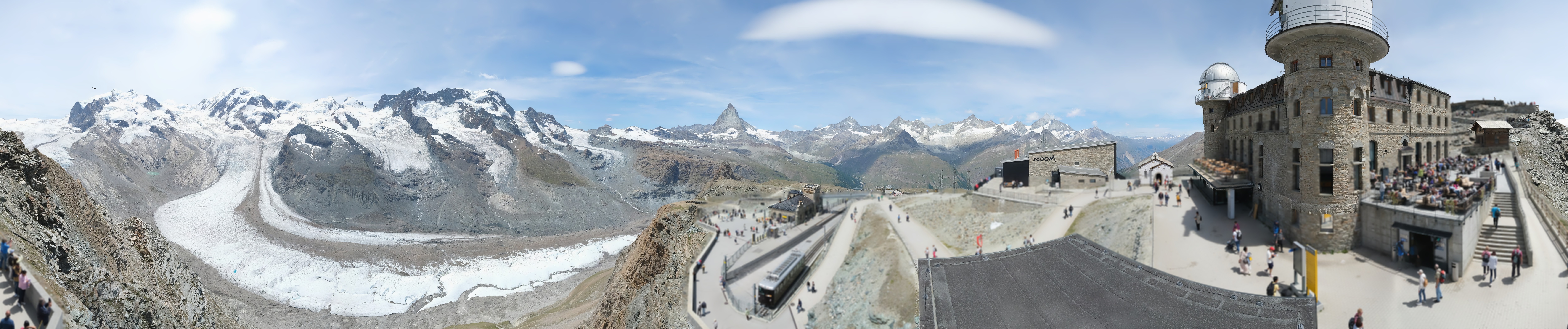 Archiv Foto Webcam Gornergrat Kulm Zermatt