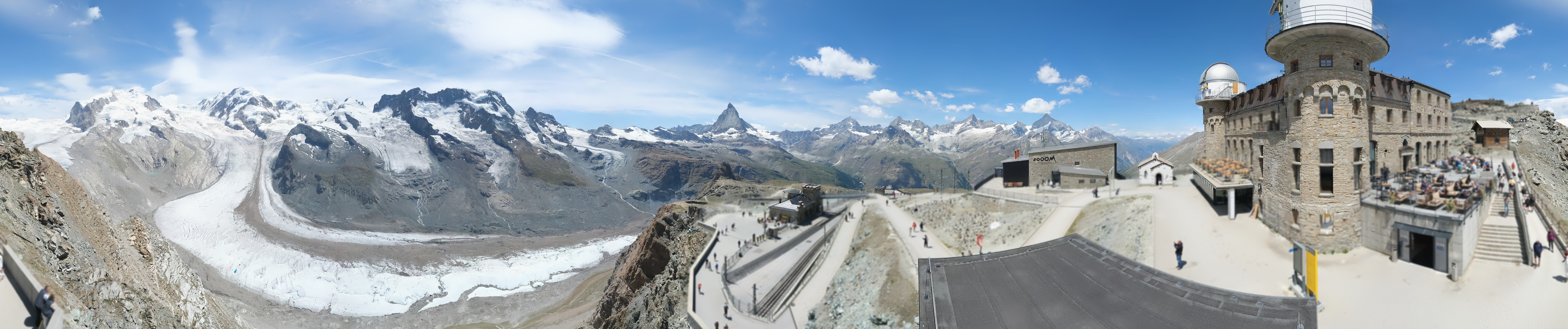 Archiv Foto Webcam Gornergrat Kulm Zermatt