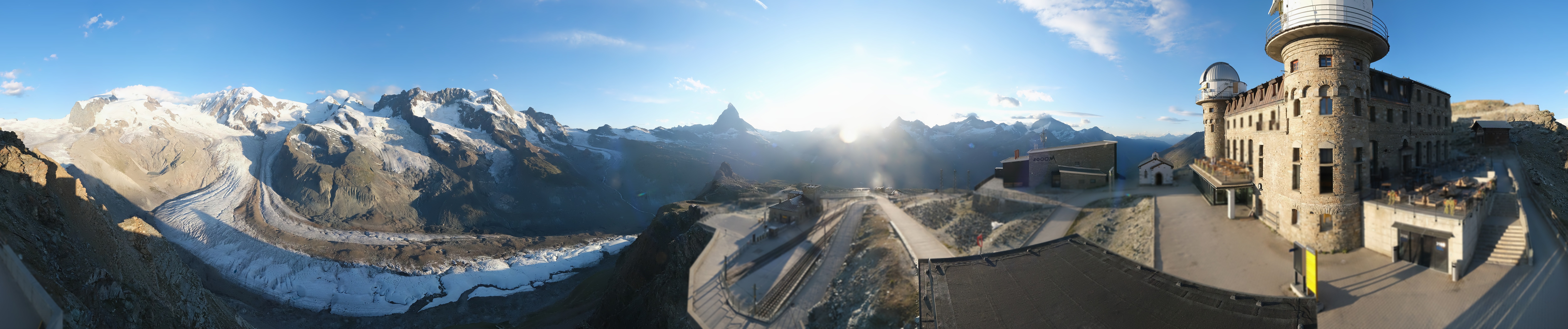 Archived image Webcam Gornergrat Kulm Zermatt