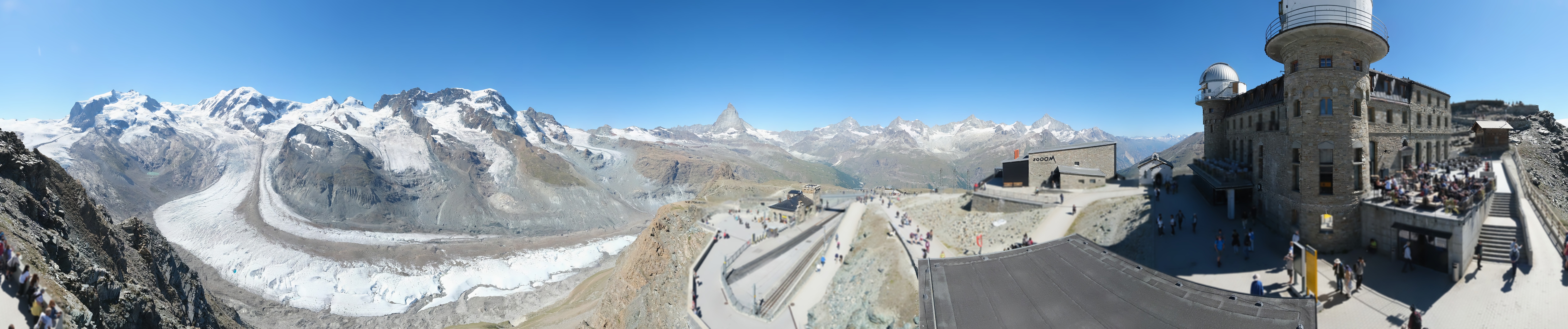 Archiv Foto Webcam Gornergrat Kulm Zermatt