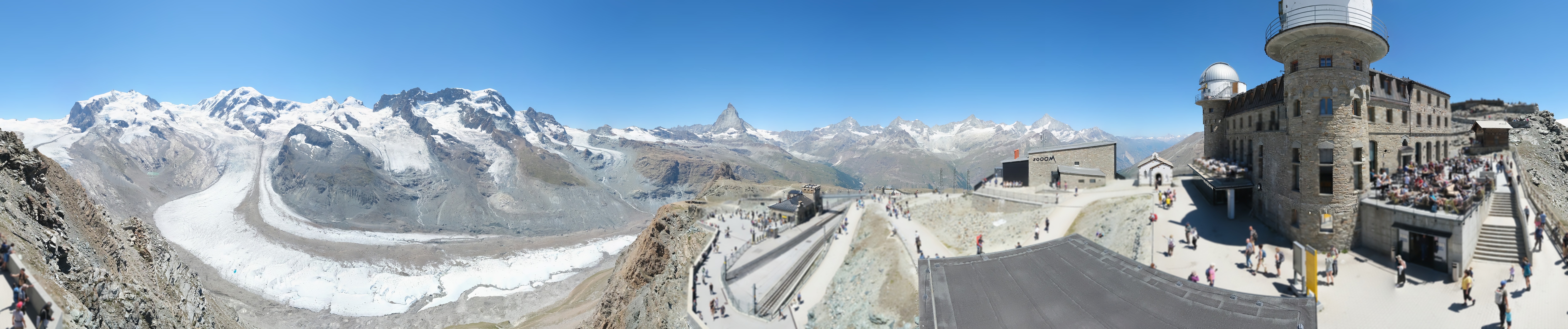 Archiv Foto Webcam Gornergrat Kulm Zermatt