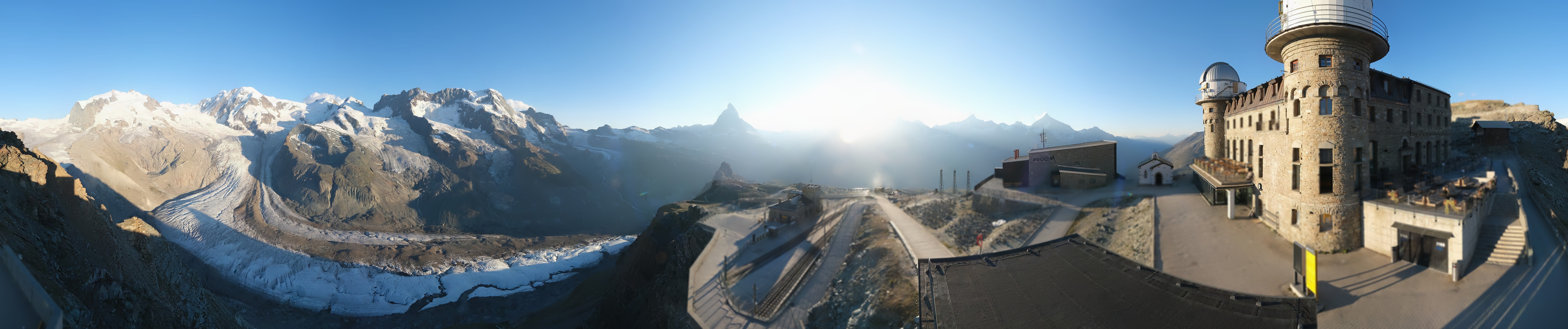 Archiv Foto Webcam Gornergrat Kulm Zermatt