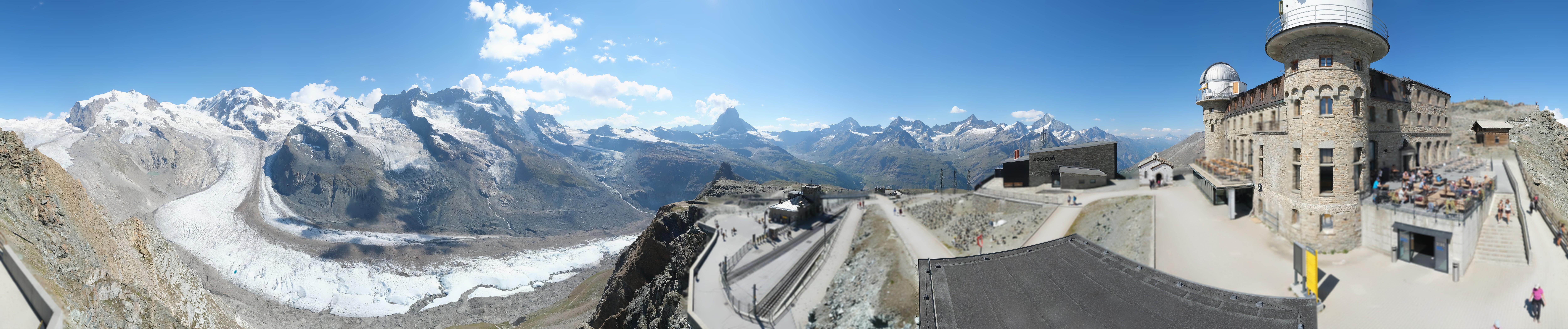 Archiv Foto Webcam Gornergrat Kulm Zermatt
