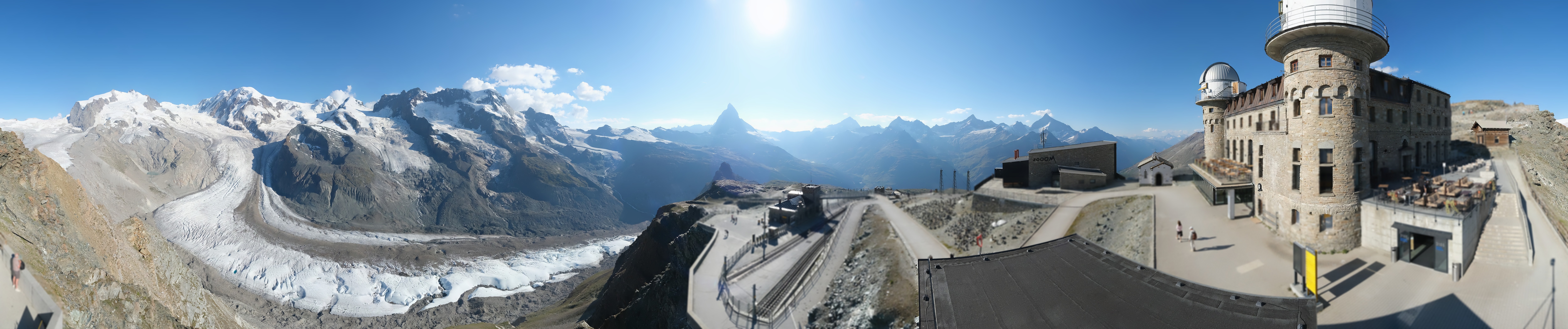Archived image Webcam Gornergrat Kulm Zermatt