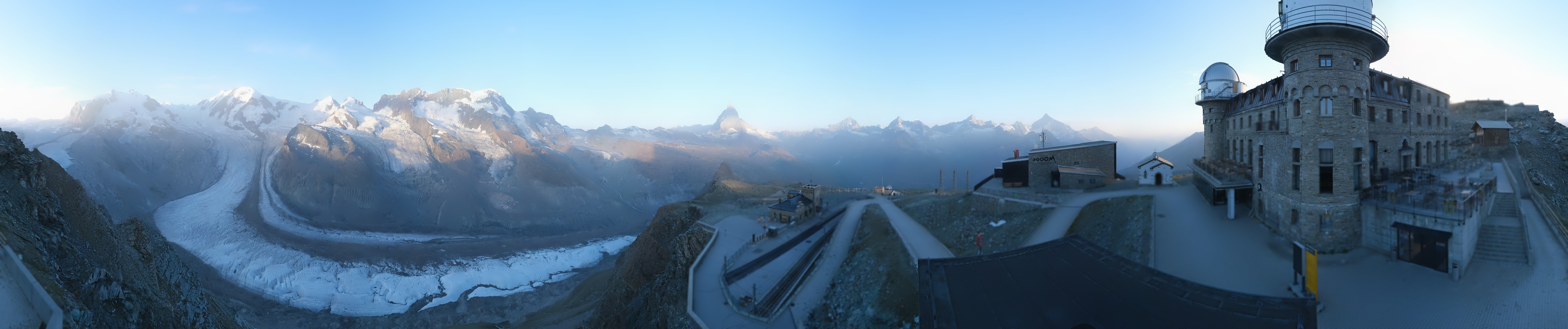 Archived image Webcam Gornergrat Kulm Zermatt