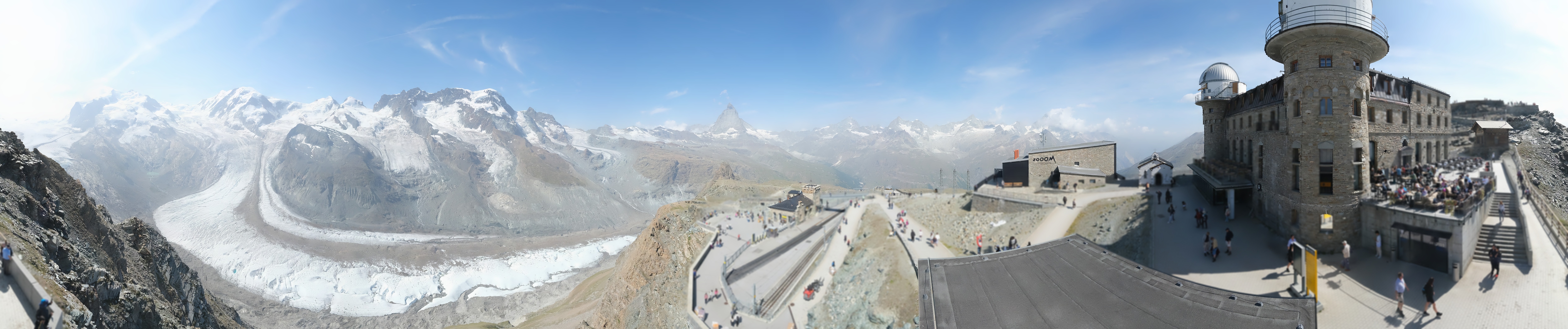 Archived image Webcam Gornergrat Kulm Zermatt