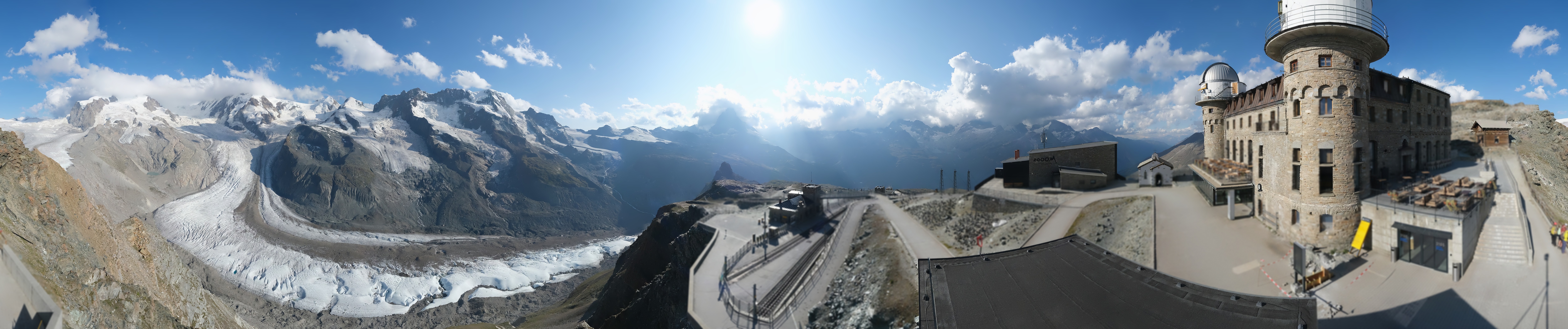 Archiv Foto Webcam Gornergrat Kulm Zermatt
