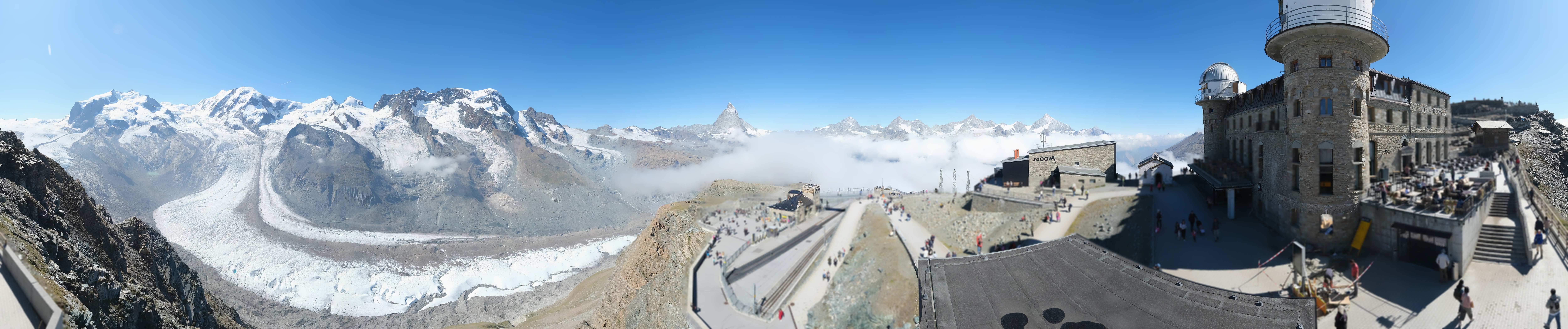 Archiv Foto Webcam Gornergrat Kulm Zermatt