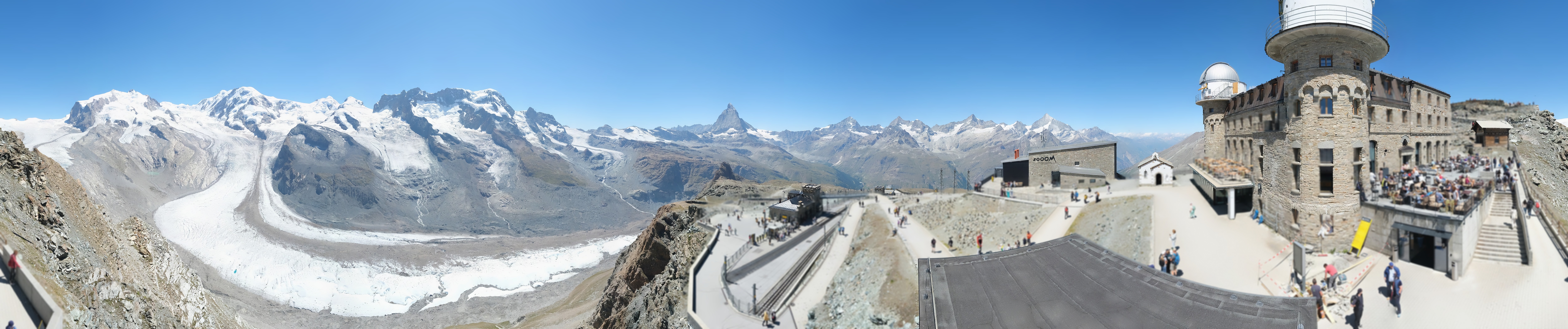 Archiv Foto Webcam Gornergrat Kulm Zermatt
