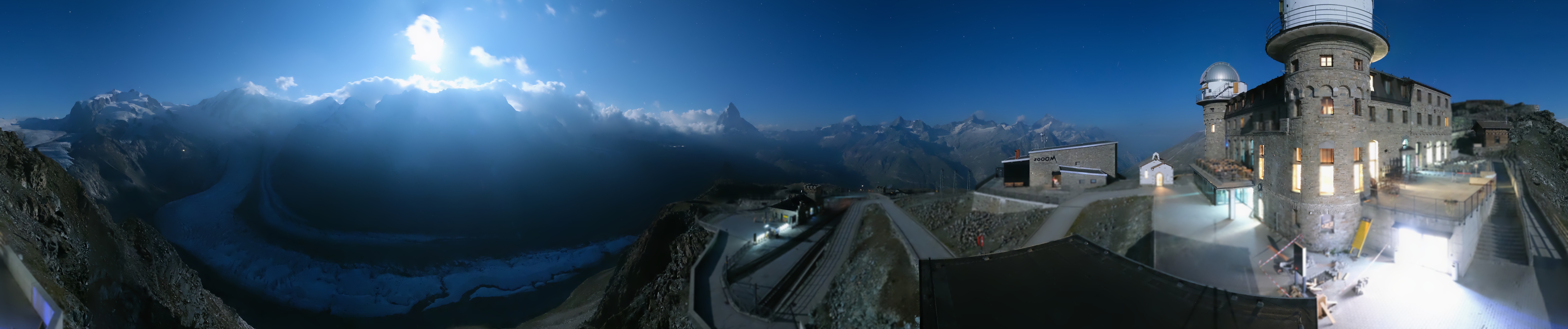 Archived image Webcam Gornergrat Kulm Zermatt