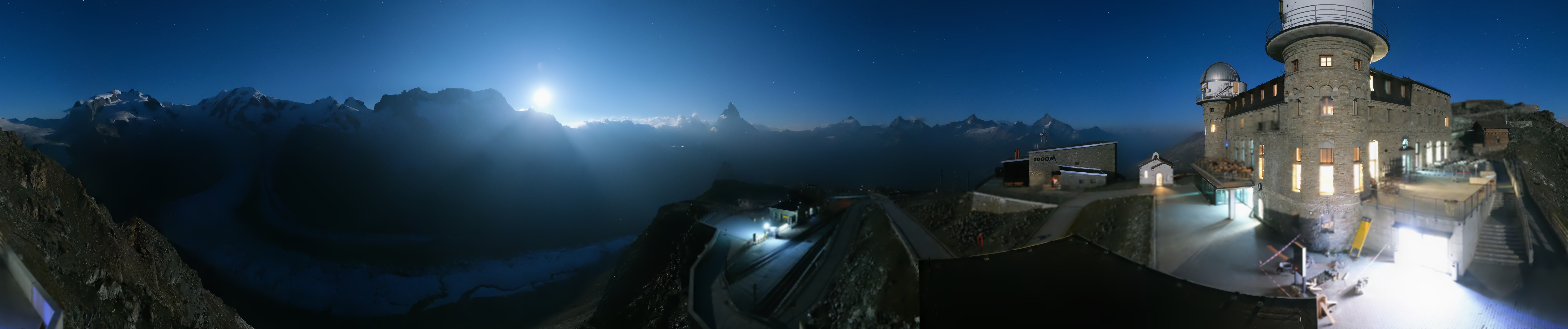 Archived image Webcam Gornergrat Kulm Zermatt
