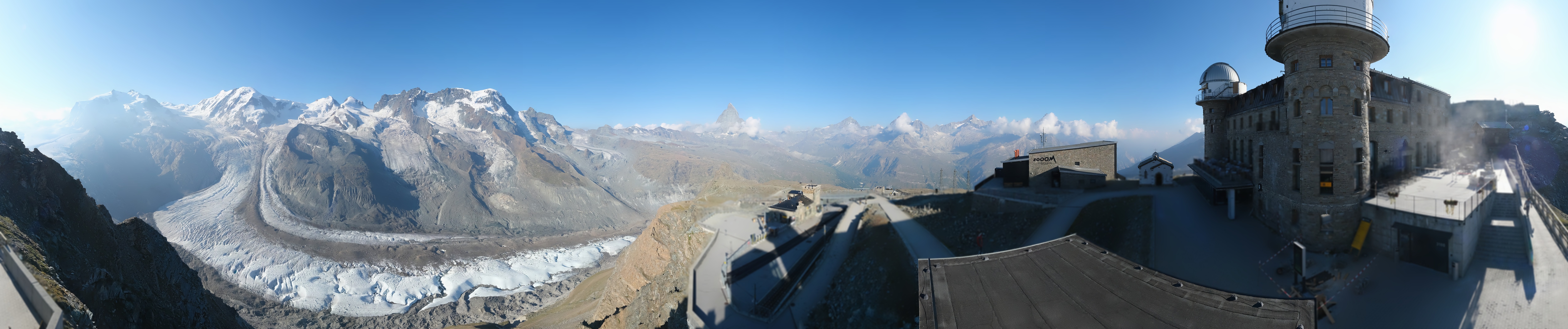 Archived image Webcam Gornergrat Kulm Zermatt