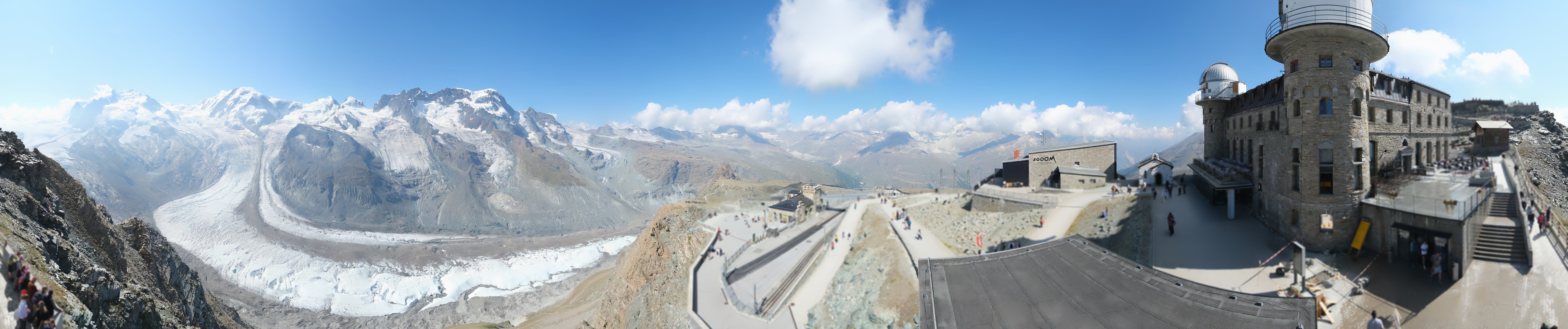Archived image Webcam Gornergrat Kulm Zermatt