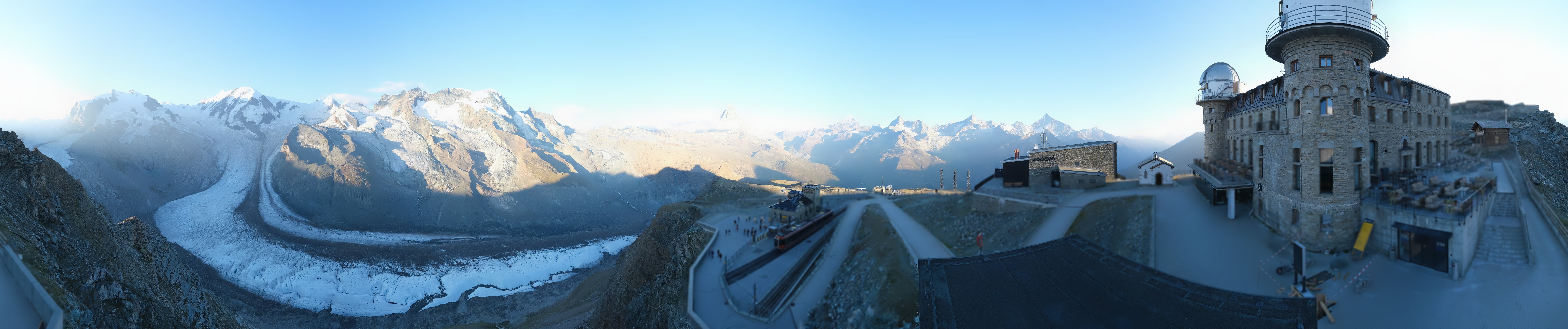 Archived image Webcam Gornergrat Kulm Zermatt
