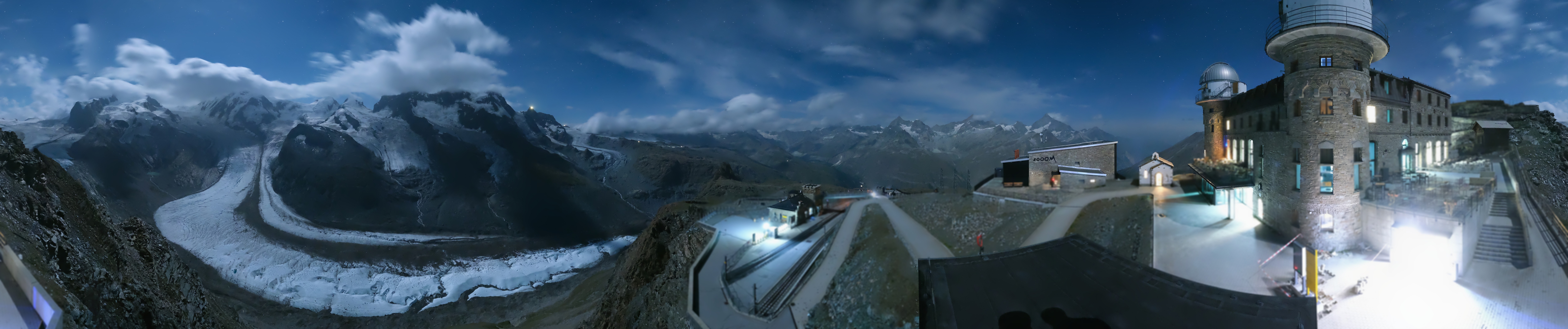 Archived image Webcam Gornergrat Kulm Zermatt