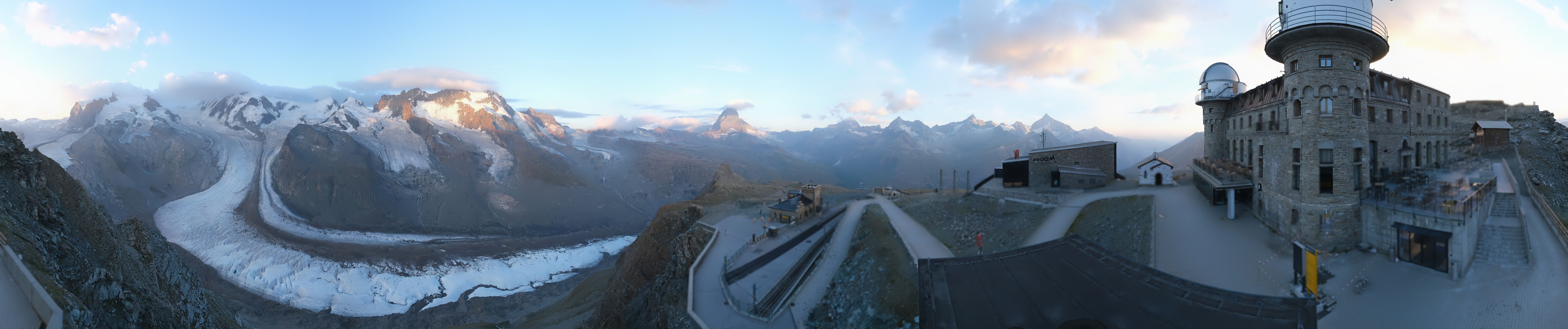 Archived image Webcam Gornergrat Kulm Zermatt