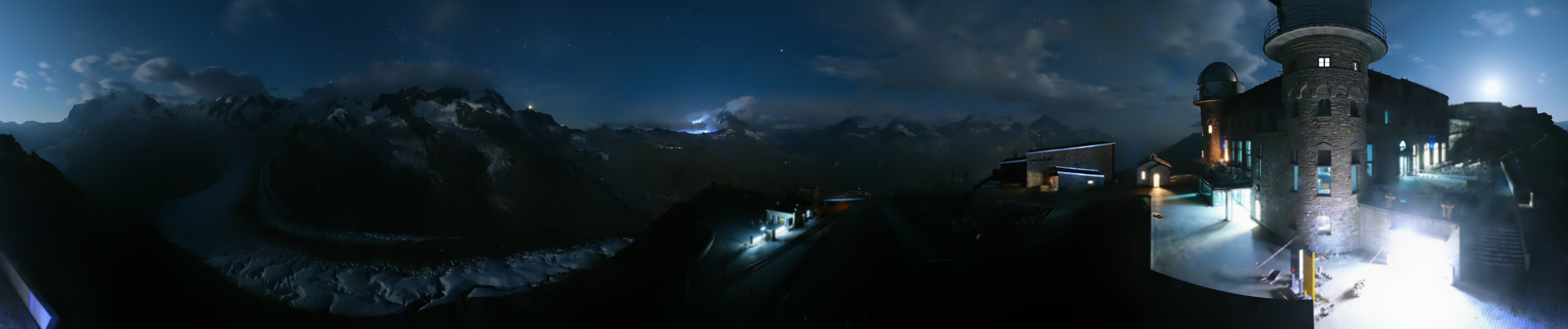 Archived image Webcam Gornergrat Kulm Zermatt